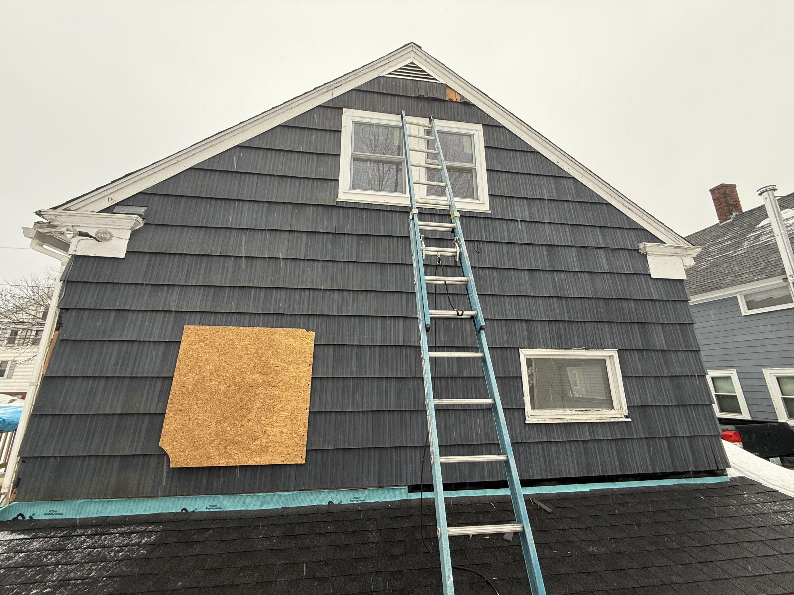 before siding upgrade