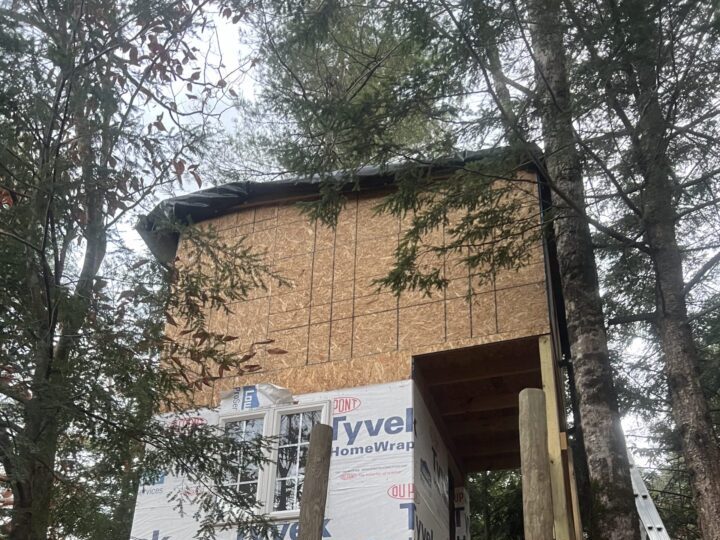 tree hous ebefore siding by ksb